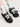 BLACK AND WHITE PLATFORM SNEAKERS CASUAL FOOTWEAR STYLISH DESIGN