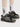 BLACK AND WHITE PLATFORM SNEAKERS CASUAL FOOTWEAR STYLISH DESIGN