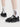 BLACK AND WHITE PLATFORM SNEAKERS CASUAL FOOTWEAR STYLISH DESIGN