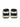 BLACK AND WHITE SNEAKERS WITH HEART DETAIL STREET LOVE PATCHWORK
