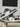 BLACK AND WHITE SNEAKERS WITH HEART DETAIL STREET LOVE PATCHWORK
