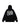 BLACK ANGEL GRAPHIC HOODED TERRY CLOTH PULLOVER