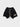 BLACK ATHLETIC SHORTS WITH DRAWSTRING AND COTTON SIZE GUIDE