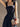 BLACK BALL GOWN DRESS SQUARE NECK LONG LENGTH