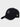 BLACK BASEBALL CAP WITH EMBROIDERED DESIGN AND ADJUSTABLE STRAP