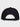 BLACK BASEBALL CAP WITH EMBROIDERED DESIGN AND ADJUSTABLE STRAP