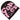 BLACK BEANIE HAT WITH PINK LETTERING - WARM HAT FOR COLD WEATHER
