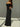 BLACK BODYCON MAXI DRESS WITH MID ELASTICITY