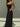 BLACK BODYCON MAXI DRESS WITH MID ELASTICITY