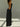 BLACK BODYCON MAXI DRESS WITH MID ELASTICITY