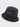 BLACK BUCKET HAT WITH MOUNTAIN EMBROIDERY - MOUNTAIN BUCKET HAT