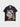 BLACK BUTTON-DOWN SHIRT WITH CAT DESIGN - MILKCAT STREETWEAR TEE