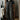 BLACK CARGO PANTS WITH WHITE STRIPES - TECHWEAR BLACK CARGO FOR STREETWEAR