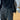 BLACK CARGO PANTS WITH WHITE STRIPES - TECHWEAR BLACK CARGO FOR STREETWEAR