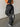BLACK CARGO PANTS WITH WHITE TRIM - BLACK PARACHUTE PANTS