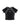 BLACK CROP TOP WITH GRAY TRIM - RAGLAN SHORT SLEEVE DESIGN - Sweetheart Supplies