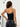 BLACK CROP TOP WITH LEOPARD PRINT TRIM - Y2K STRAPLESS COLLAR HIGH ELASTICITY