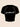 BLACK CROP TOP WITH WHITE ACCENTS - COLLAR CREW NECK DESIGN