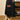 BLACK CULOTTES WITH WHITE STITCHING MENS HIP HOP EMBROIDERED DENIM
