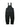 BLACK DENIM OVERALLS CARGO-INSPIRED UNISEX MULTI-POCKET DESIGN