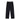 BLACK DENIM PANTS WITH FLAME CUTOUTS PENTALON MOTIF PANTS - Sweetheart Supplies