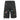 BLACK DENIM SHORTS WITH CROCHET PATCHES - STYLISH PATCH JORTS