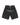 BLACK DENIM SHORTS WITH WHITE GRAPHIC HIP HOP DENIM SHORTS