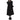 BLACK DOUBLE-BREASTED OVERCOAT MODEL BEHAVIOR LONG COAT