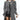 BLACK DOUBLE-BREASTED OVERCOAT MODEL BEHAVIOR LONG COAT