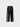 BLACK DRAWSTRING PANTS WITH PATTERNED SIDE STRIPES - PERFECT FIT COTON AVEC