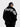 BLACK FAUX FUR JACKET WITH WHITE ACCENTS STREET LETTER FLEECE