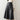 BLACK FAUX LEATHER MIDI SKIRT FASHION ESSENTIAL