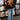 BLACK FERRARI RACING JACKET WITH VIBRANT COLOR BLOCK DESIGN