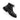 BLACK FLAME-DECORATED COMBAT BOOTS