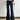 BLACK FLARE CARGO PANTS LOW RISE COTTON