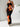 BLACK FLORAL PRINT MAXI DRESS Y2K KNIT FABRIC