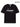 BLACK FUTURISTIC LOGO T-SHIRT CREW NECK COTTON