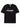 BLACK FUTURISTIC LOGO T-SHIRT CREW NECK COTTON