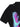 BLACK GRAPHIC SHORT SLEEVE ROUND COLLAR CASUAL LOOSE-FIT T-SHIRT