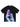BLACK GRAPHIC SHORT SLEEVE ROUND COLLAR CASUAL LOOSE-FIT T-SHIRT