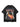 BLACK GRAPHIC T-SHIRT - TRENDY CASUAL SHORT SLEEVE ROUND COLLAR