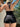 BLACK HALTER ROMPER ELEGANT KNIT DRESS DEEP V NECKLINE