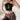 BLACK HALTER TOP WITH PLAID STAR FASHION TOP FOR WOMEN
