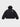 BLACK HOODED PUFFER JACKET CONFORTABLE À PORTER