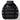 BLACK HOODED PUFFER JACKET WINTER OUTERWEAR