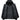 BLACK HOODED PUFFER JACKET WINTER OUTERWEAR