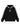 BLACK HOODIE WITH WHITE STRIPES LONG SLEEVE PULLOVER FOR DAILY WEAR