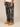 BLACK JEANS WITH WHITE PAINT STREAKS COTTON BOXY CUT - Sweetheart Supplies