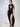 BLACK LACE GOWN: MODERN PENCIL FIT STYLE REFINED DETAILS
