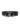 BLACK LEATHER BELT WITH SILVER BUCKLE Y2K BUCKLE BELT